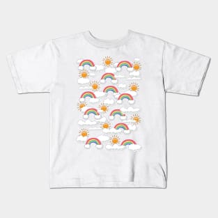 Rainbow Weather Kids T-Shirt